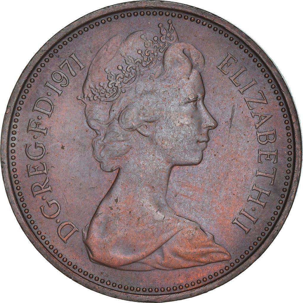 United Kingdom | 2 New Pence Coin | Elizabeth II | KM:916 | 1971 - 1981