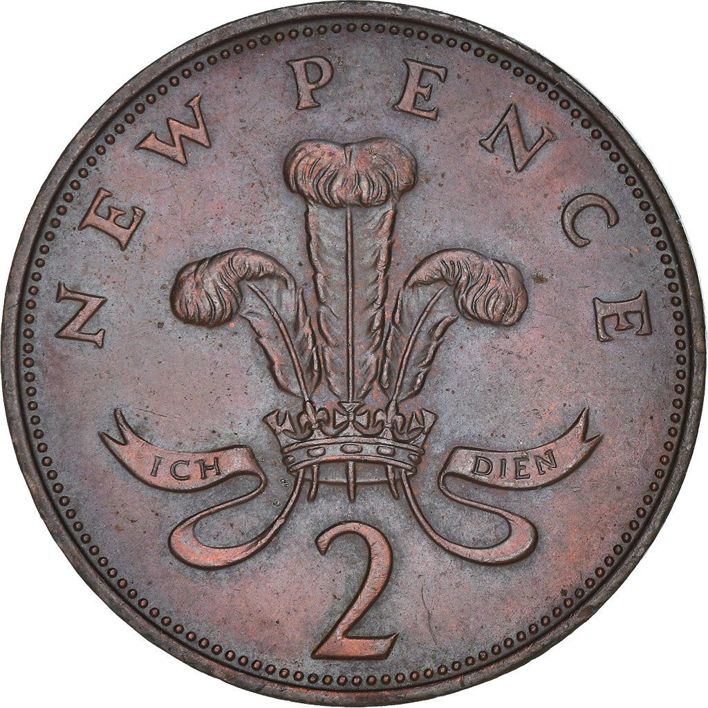 United Kingdom | 2 New Pence Coin | Elizabeth II | KM:916 | 1971 - 1981