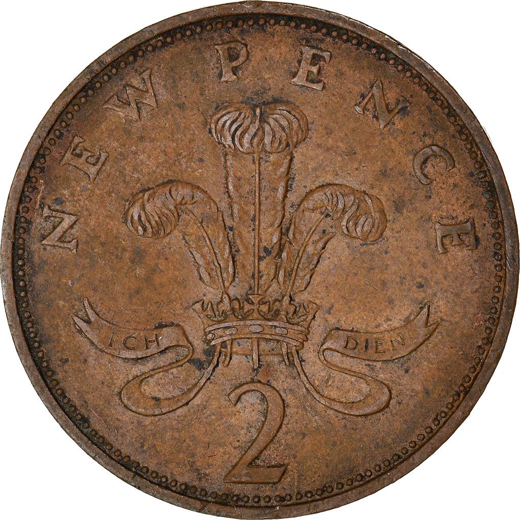 United Kingdom | 2 New Pence Coin | Elizabeth II | KM:916 | 1971 - 1981