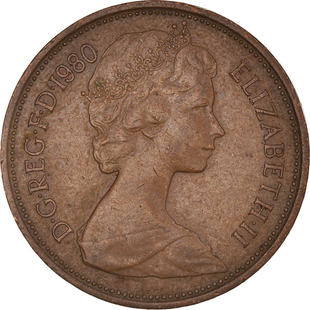United Kingdom | 2 New Pence Coin | Elizabeth II | KM:916 | 1971 - 1981