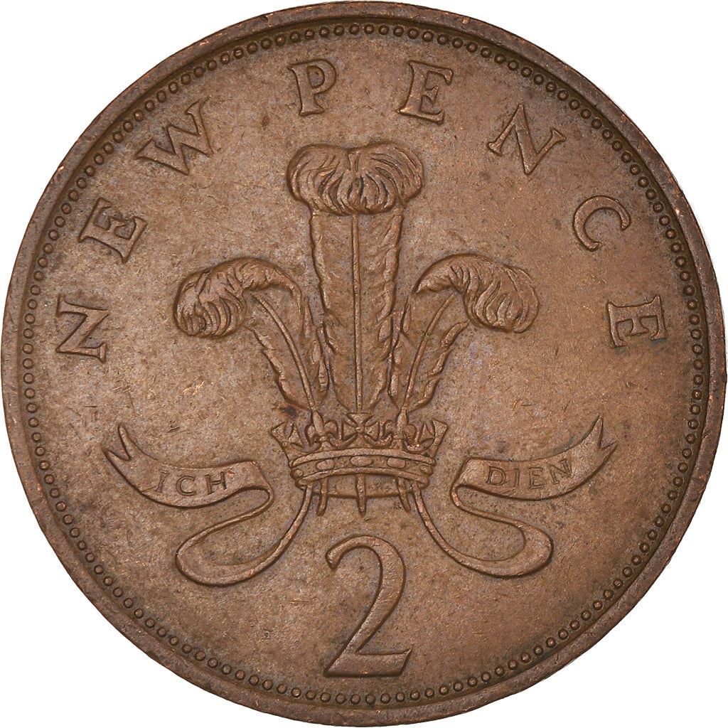 United Kingdom | 2 New Pence Coin | Elizabeth II | KM:916 | 1971 - 1981
