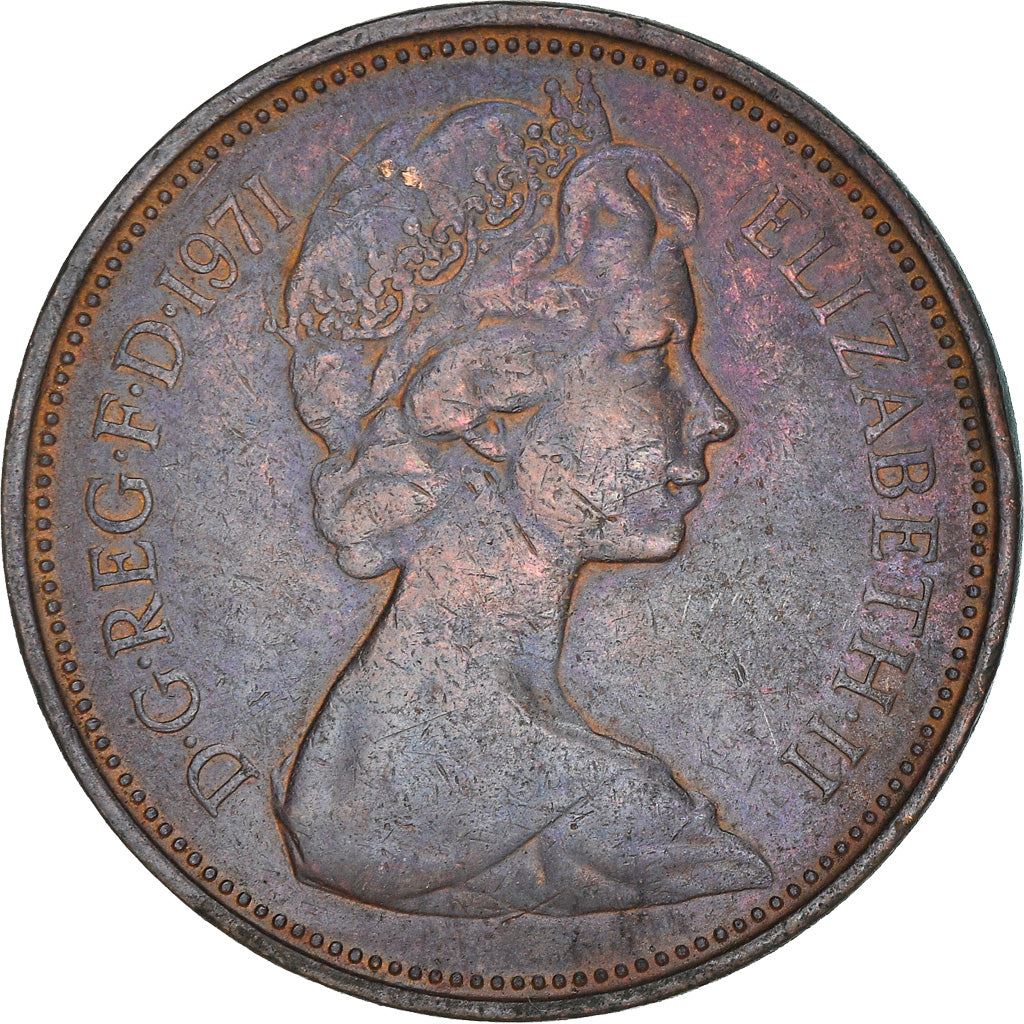 United Kingdom | 2 New Pence Coin | Elizabeth II | KM:916 | 1971 - 1981
