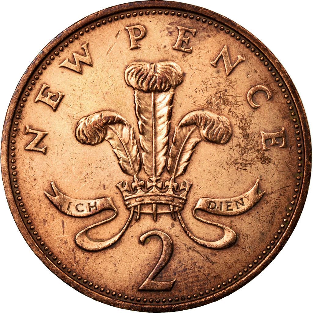 United Kingdom | 2 New Pence Coin | Elizabeth II | KM:916 | 1971 - 1981