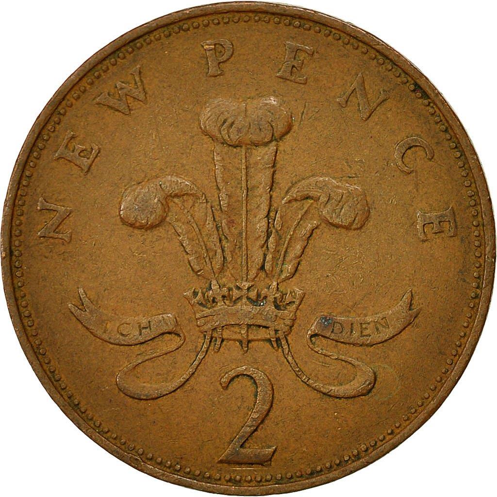 United Kingdom | 2 New Pence Coin | Elizabeth II | KM:916 | 1971 - 1981