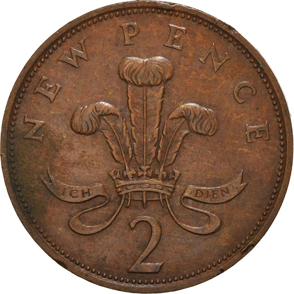 United Kingdom | 2 New Pence Coin | Elizabeth II | KM:916 | 1971 - 1981