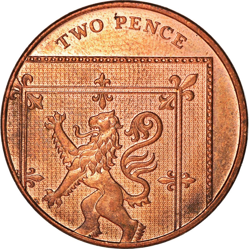 United Kingdom | 2 Pence Coin | Elizabeth II | Km:1108 | 2008 - 2015