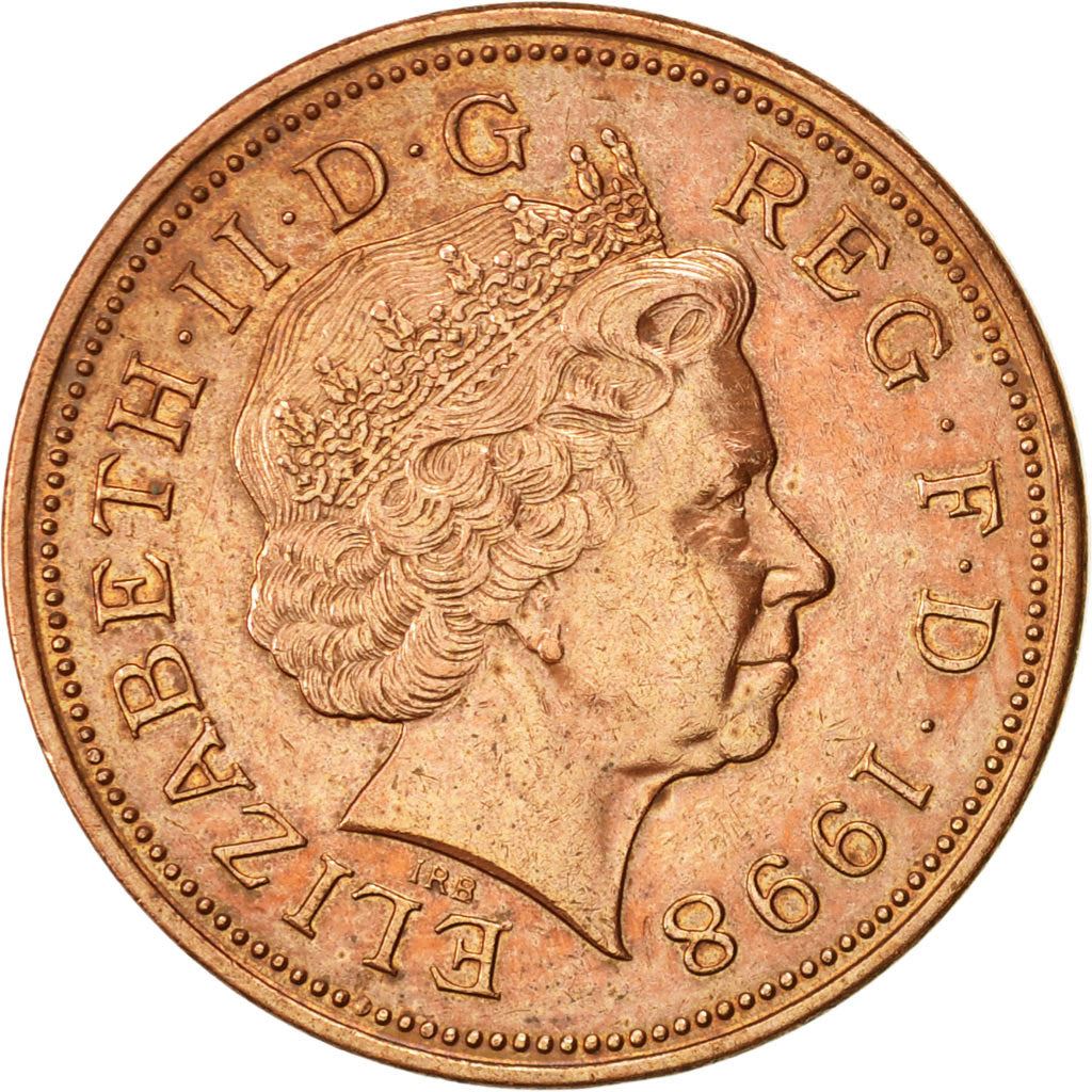 United Kingdom | 2 Pence Coin | Elizabeth II | KM:987 | 1998 - 2008