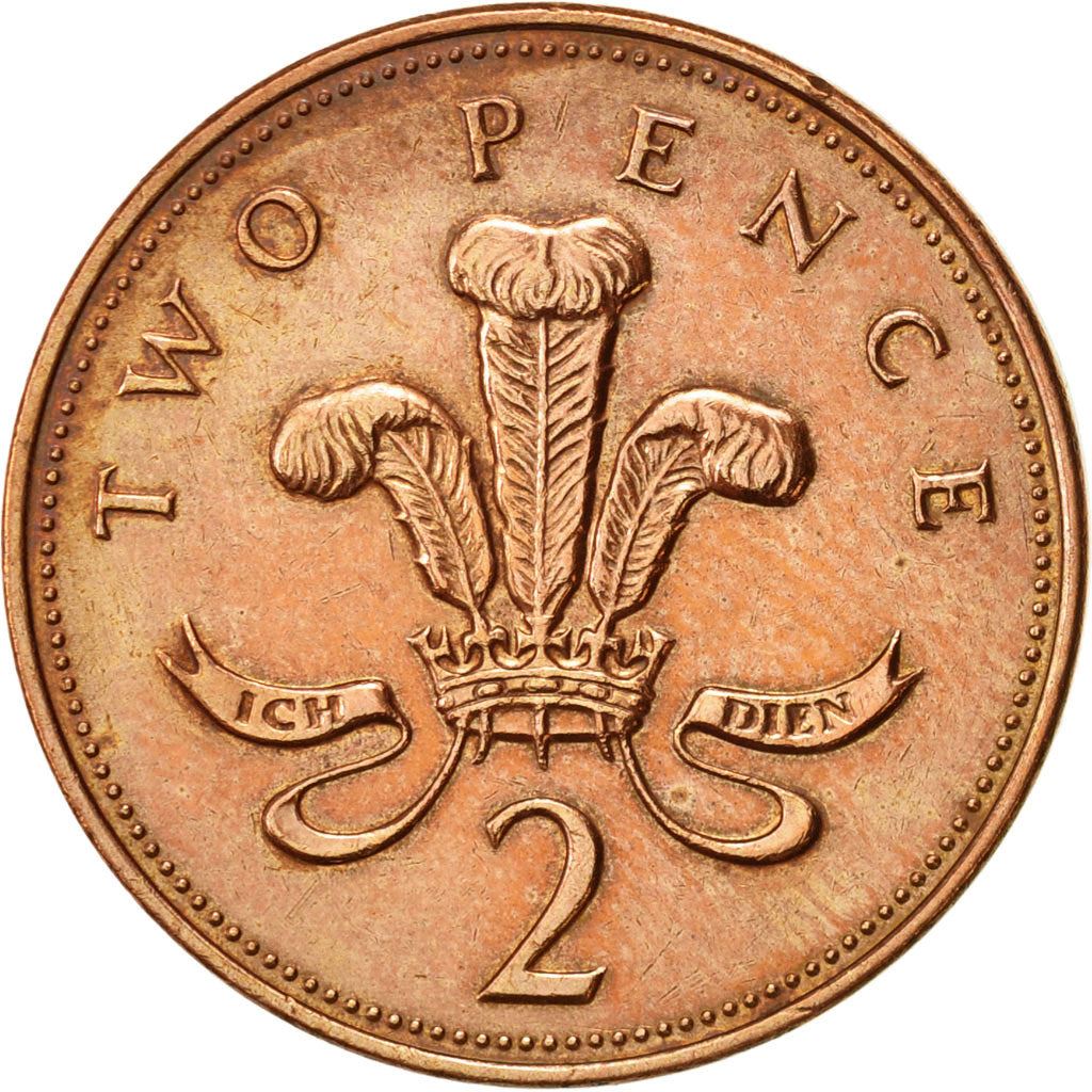 United Kingdom | 2 Pence Coin | Elizabeth II | KM:987 | 1998 - 2008