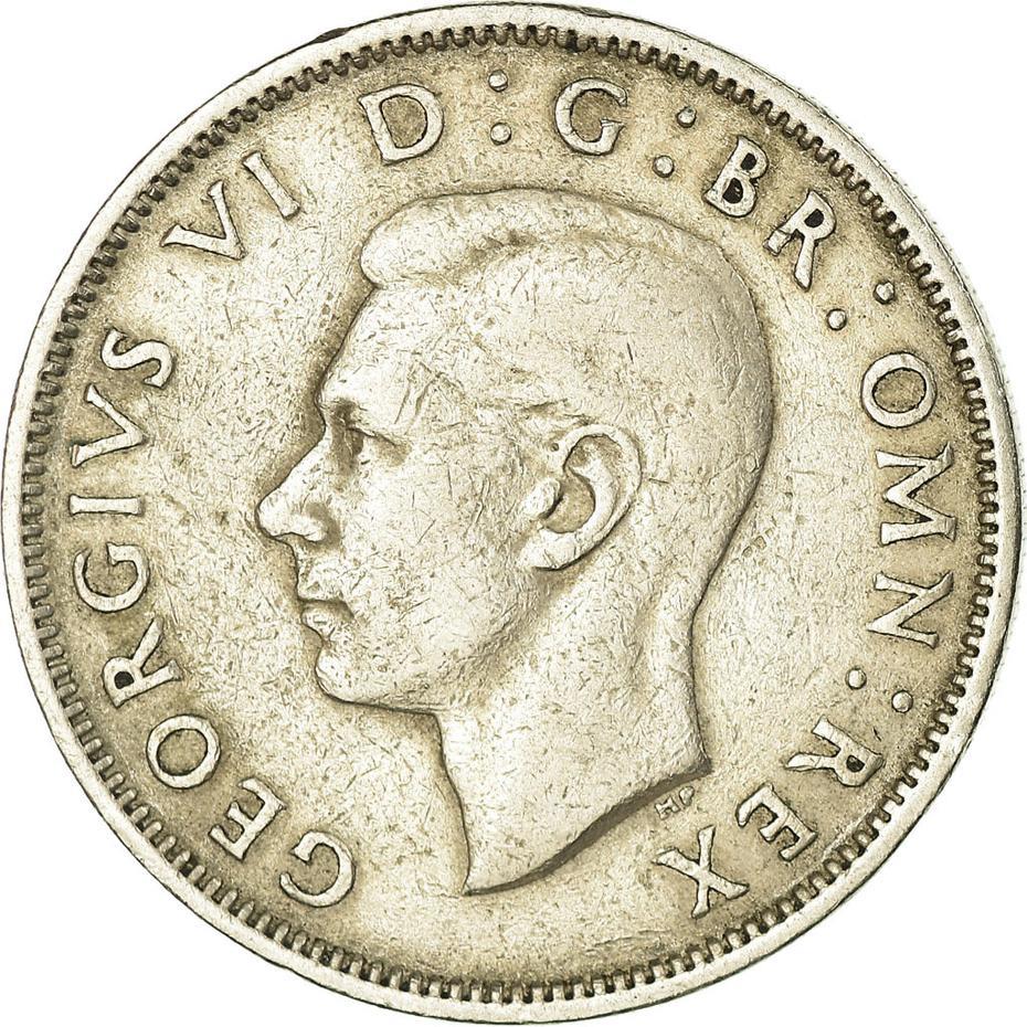 United Kingdom | 2 Shillings Coin | George VI | KM:865 | 1947 - 1948