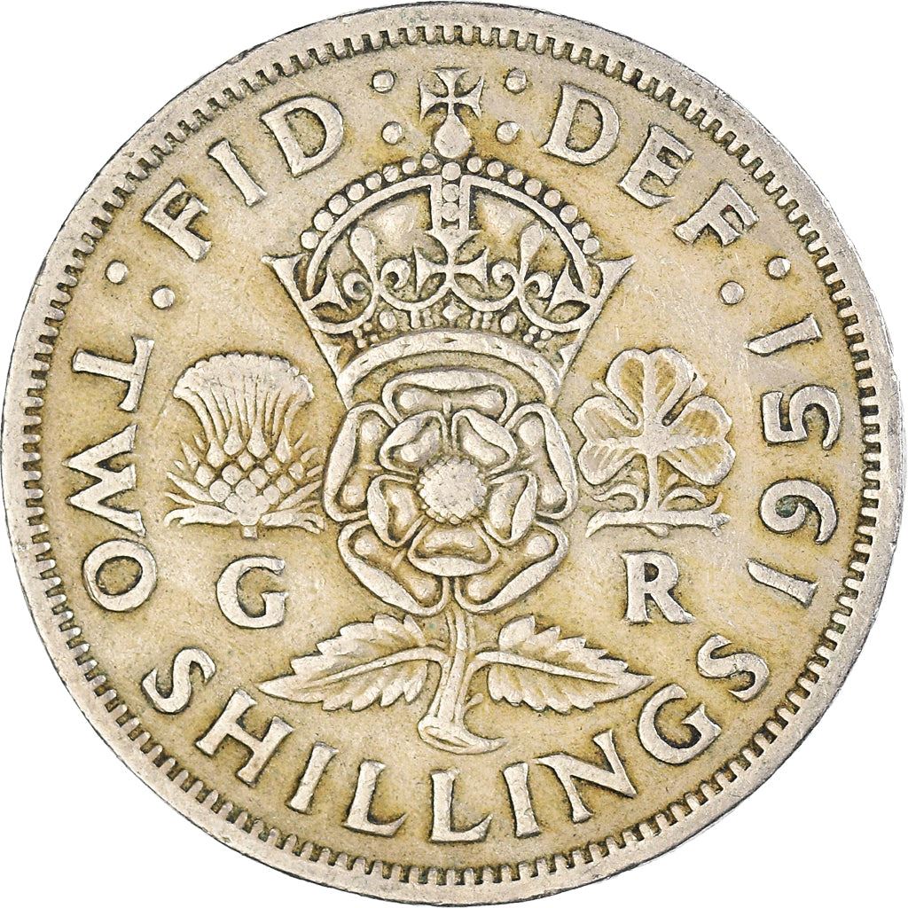 United Kingdom | 2 Shillings Coin | George VI | KM:878 | 1949 - 1951