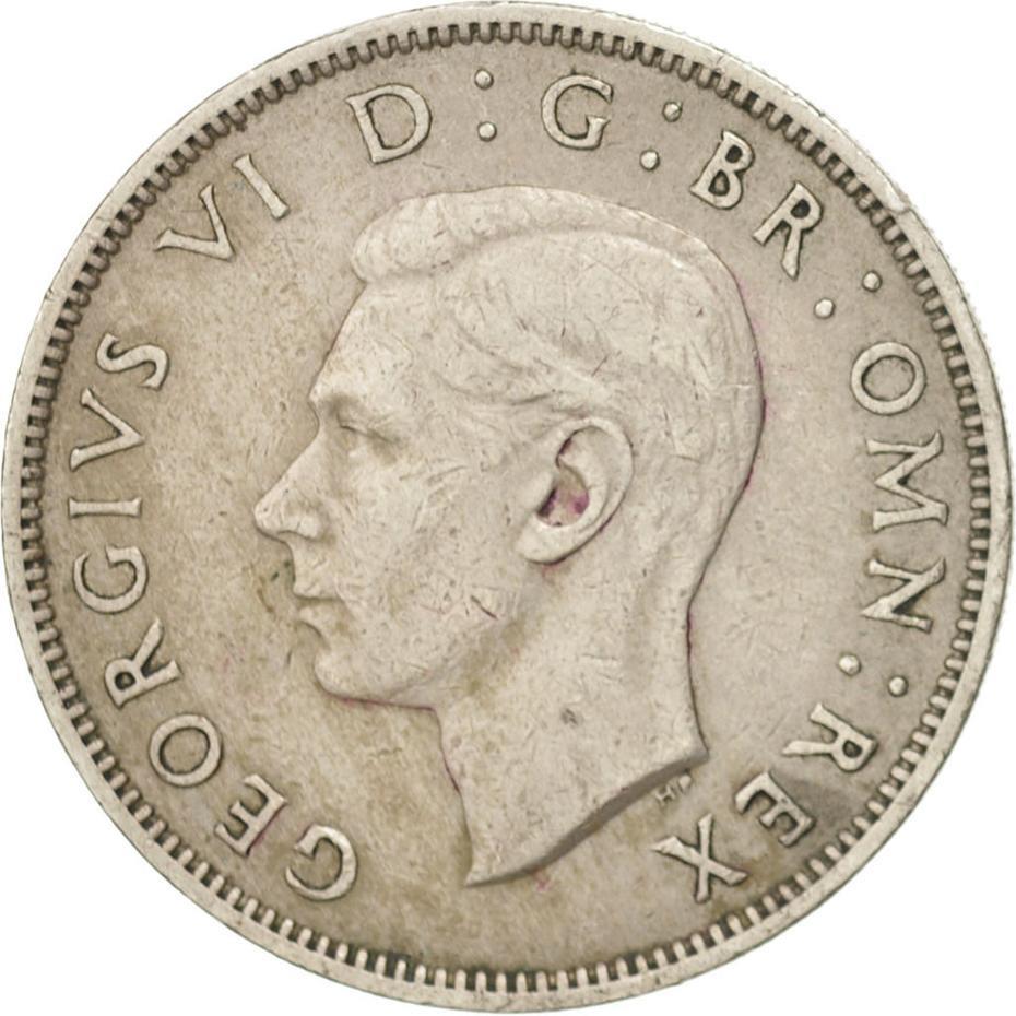 United Kingdom | 2 Shillings Coin | George VI | KM:878 | 1949 - 1951