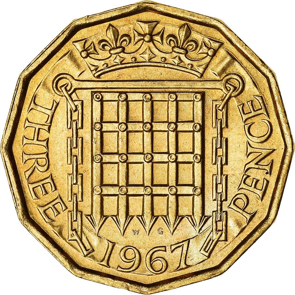 United Kingdom | 3 Pence Coin | Elizabeth II | KM:900 | 1954 - 1970