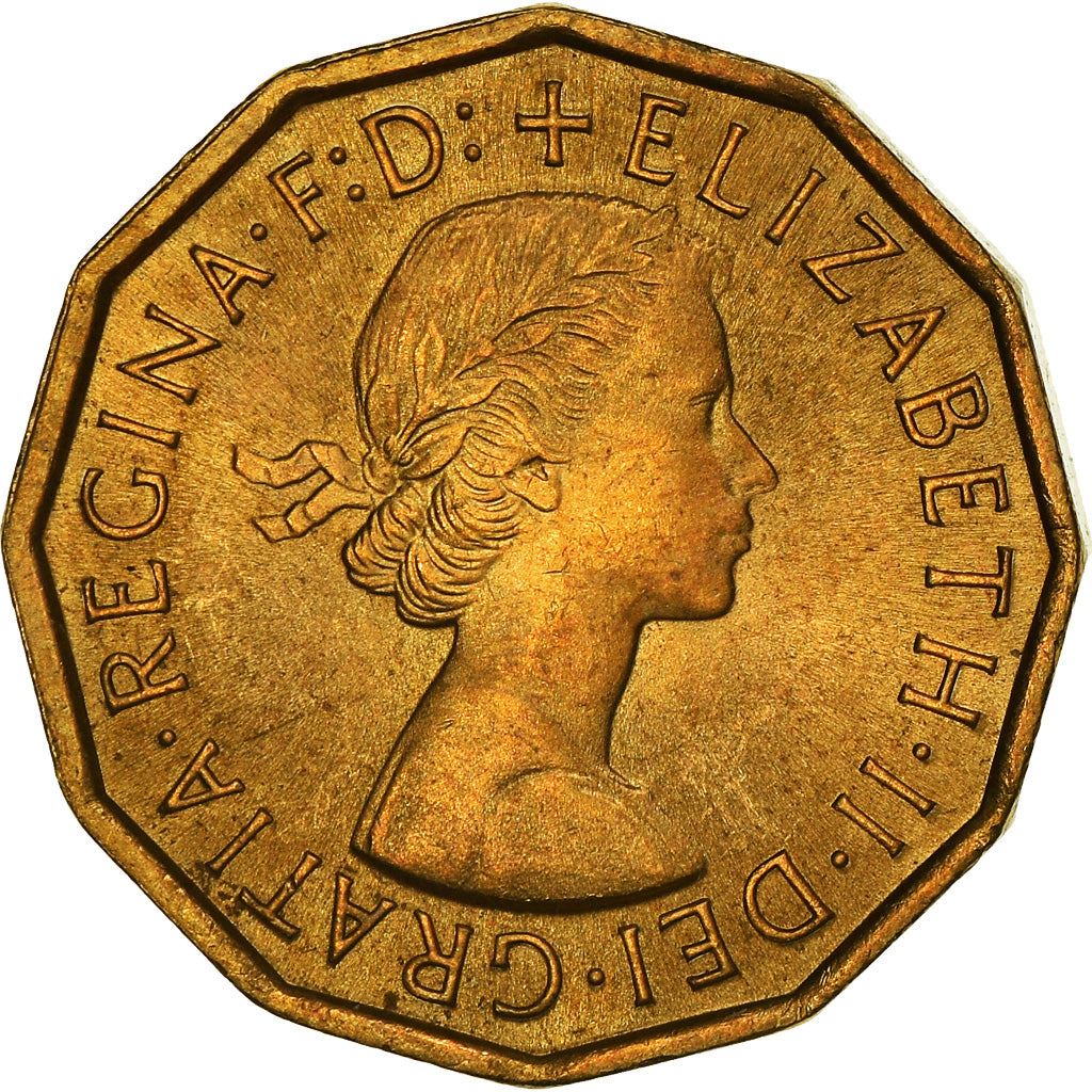 United Kingdom | 3 Pence Coin | Elizabeth II | KM:900 | 1954 - 1970