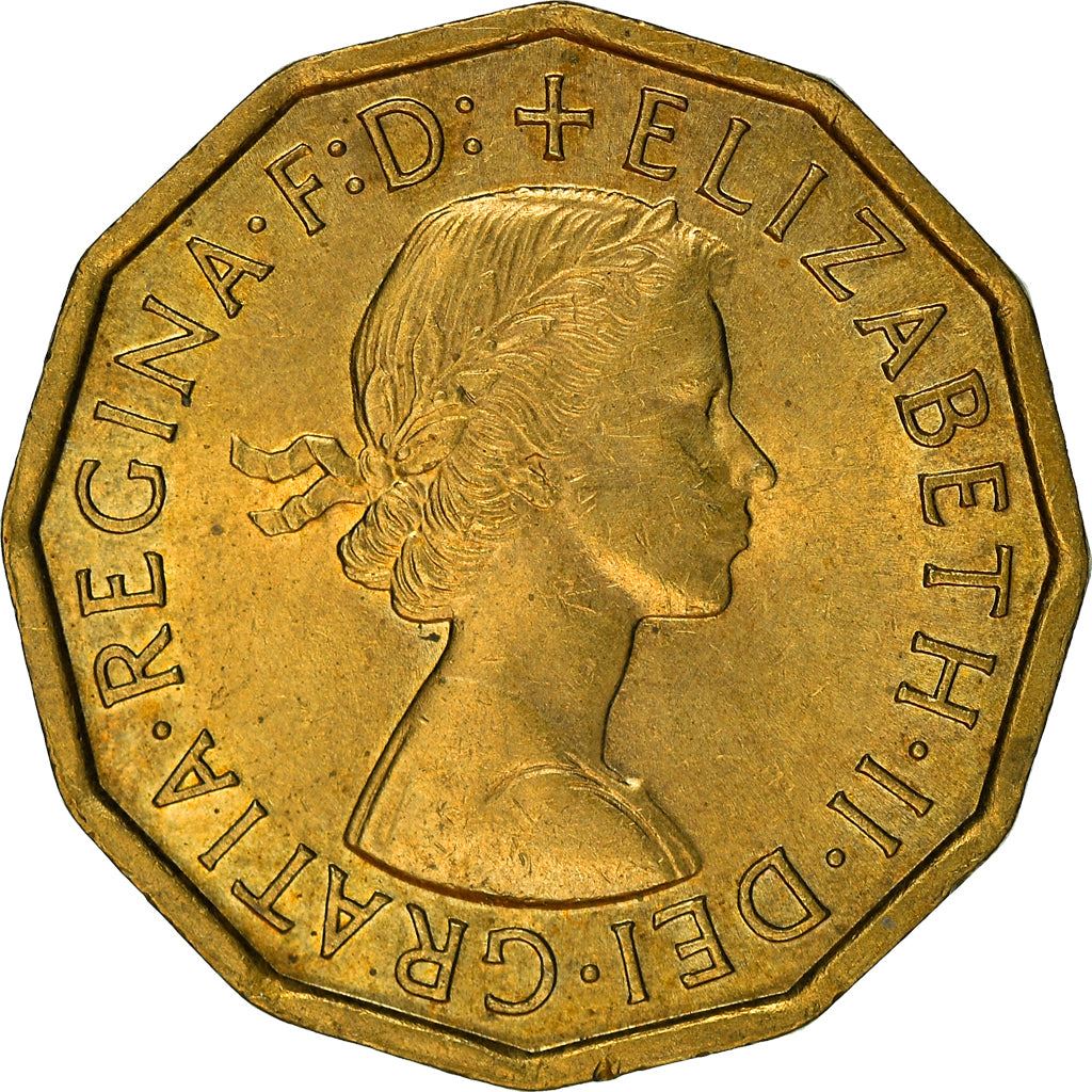 United Kingdom | 3 Pence Coin | Elizabeth II | KM:900 | 1954 - 1970