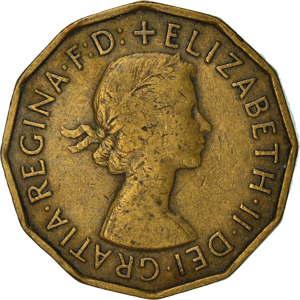 United Kingdom | 3 Pence Coin | Elizabeth II | KM:900 | 1954 - 1970