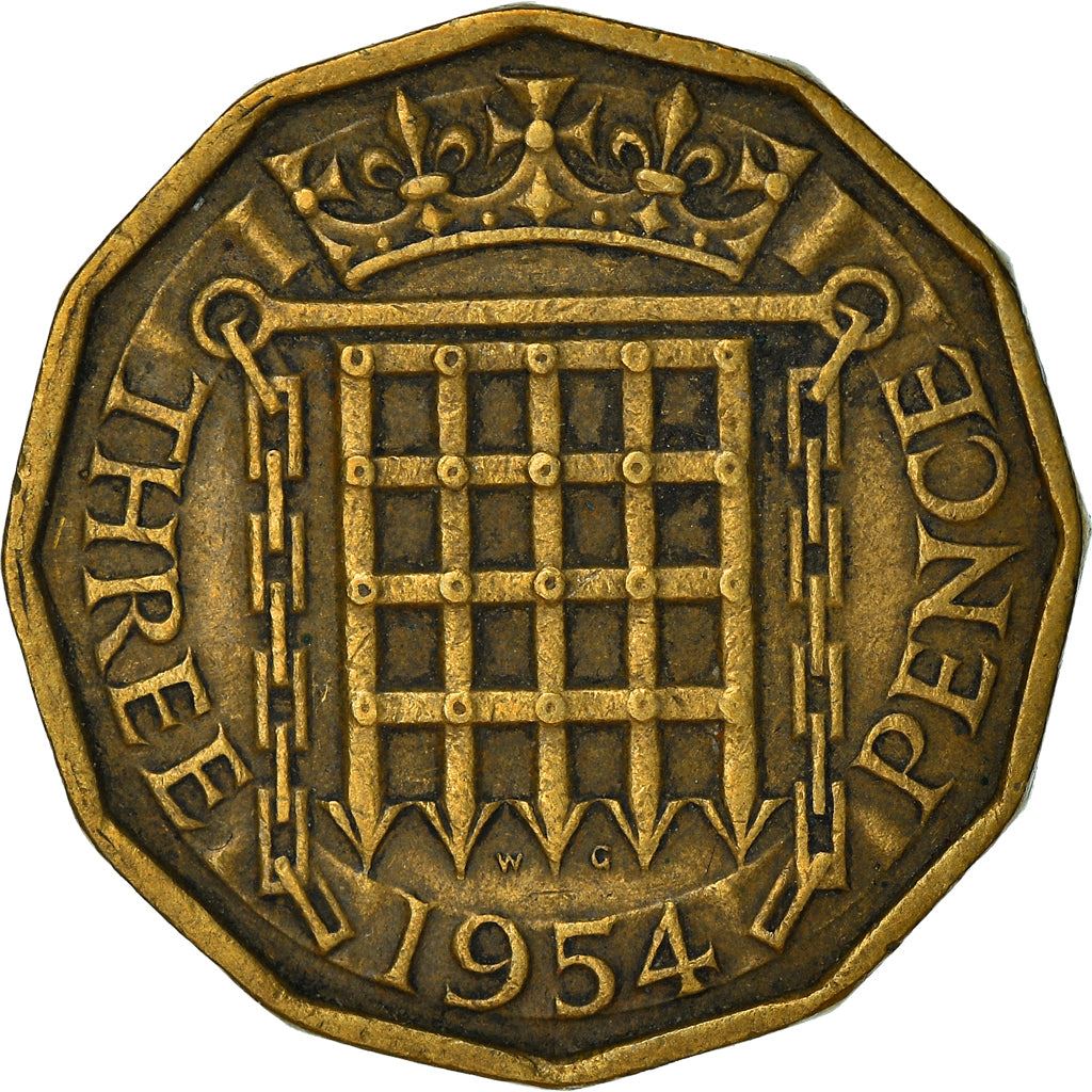 United Kingdom | 3 Pence Coin | Elizabeth II | KM:900 | 1954 - 1970