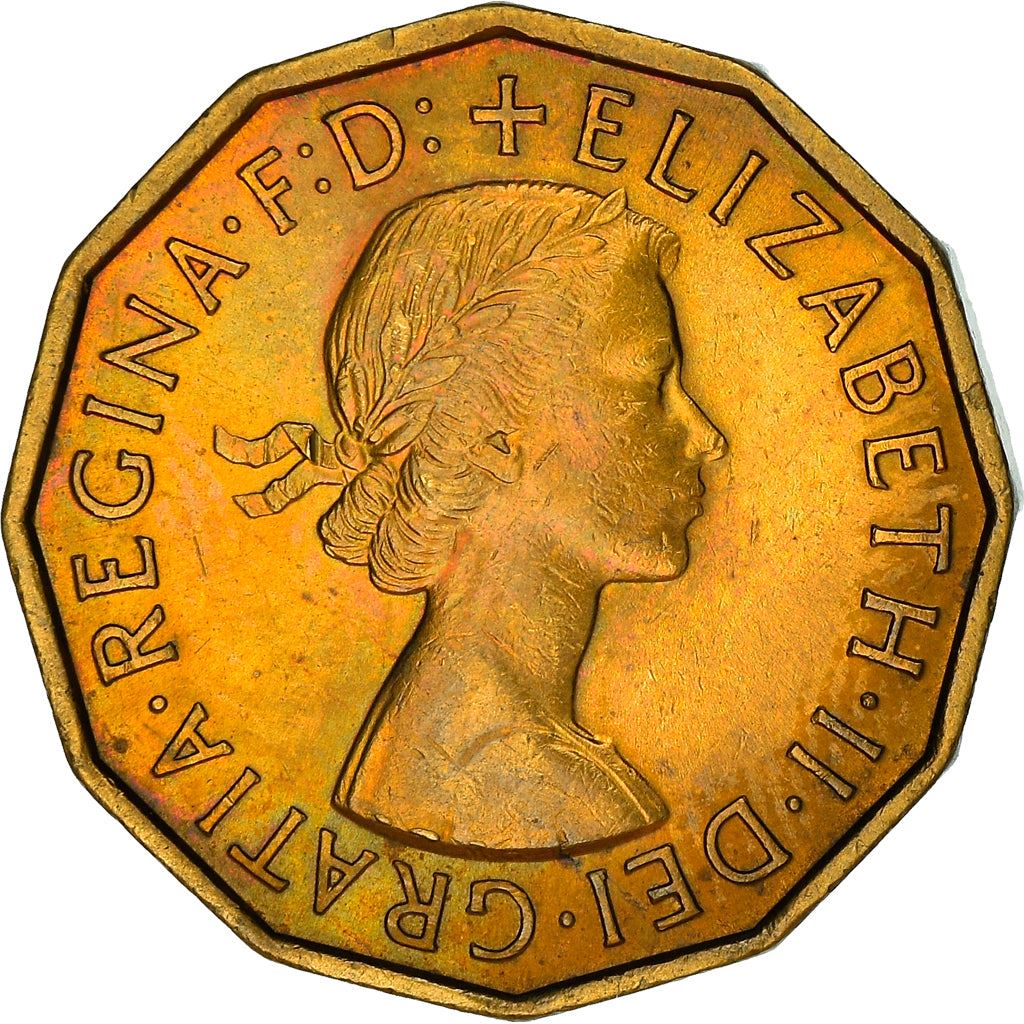 United Kingdom | 3 Pence Coin | Elizabeth II | KM:900 | 1954 - 1970