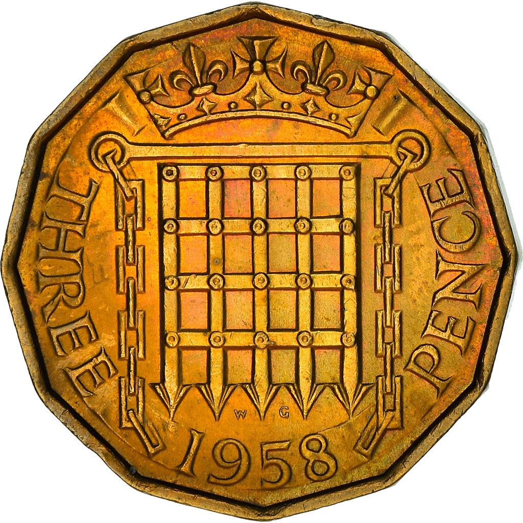 United Kingdom | 3 Pence Coin | Elizabeth II | KM:900 | 1954 - 1970