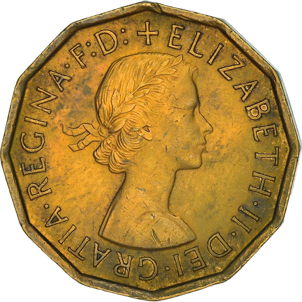 United Kingdom | 3 Pence Coin | Elizabeth II | KM:900 | 1954 - 1970