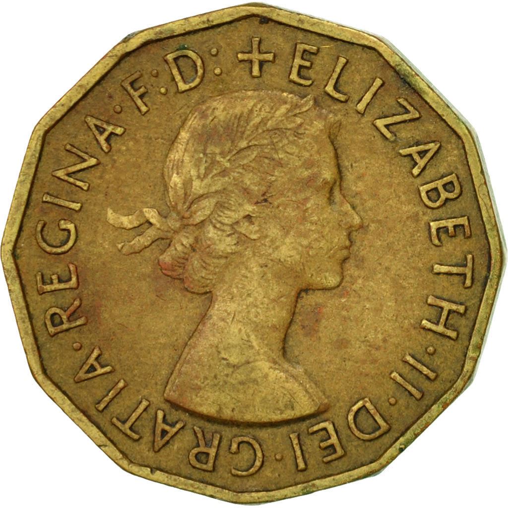 United Kingdom | 3 Pence Coin | Elizabeth II | KM:900 | 1954 - 1970