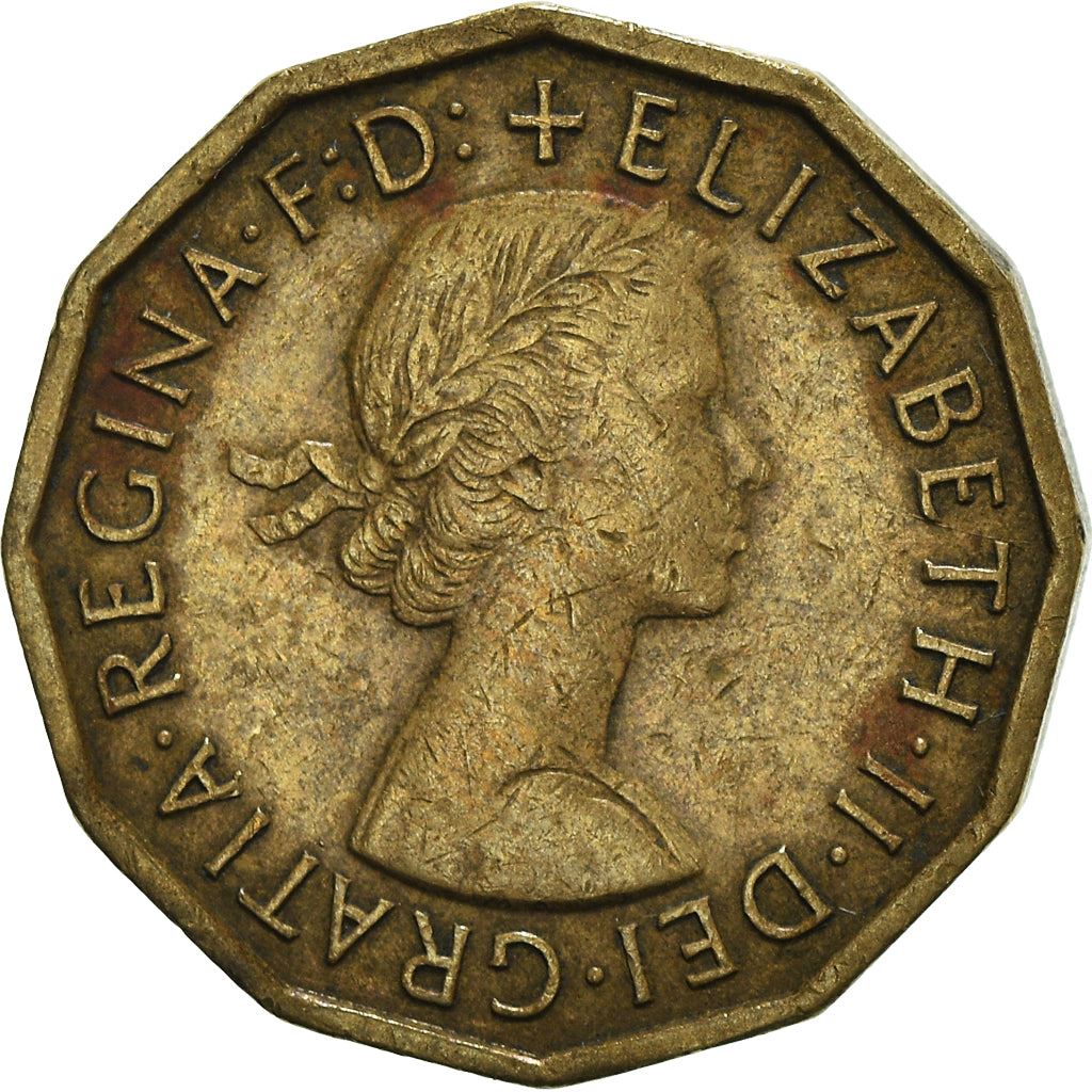 United Kingdom | 3 Pence Coin | Elizabeth II | KM:900 | 1954 - 1970