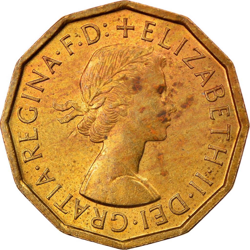 United Kingdom | 3 Pence Coin | Elizabeth II | KM:900 | 1954 - 1970
