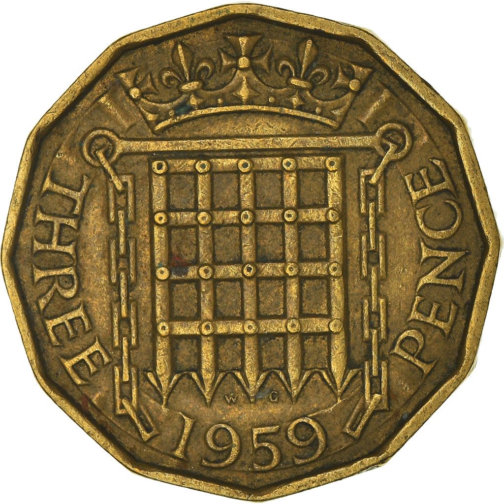 United Kingdom | 3 Pence Coin | Elizabeth II | KM:900 | 1954 - 1970