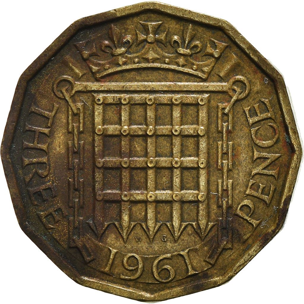 United Kingdom | 3 Pence Coin | Elizabeth II | KM:900 | 1954 - 1970