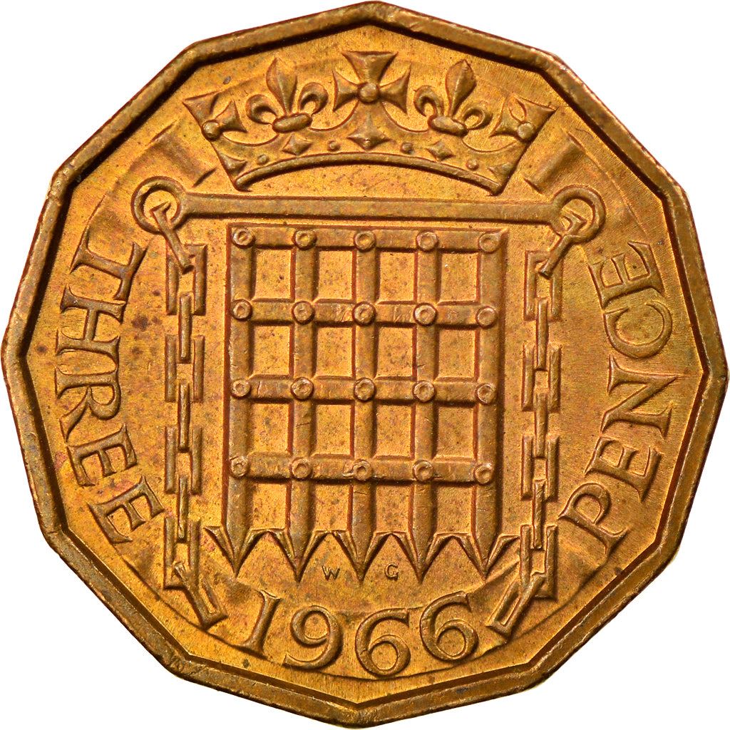United Kingdom | 3 Pence Coin | Elizabeth II | KM:900 | 1954 - 1970