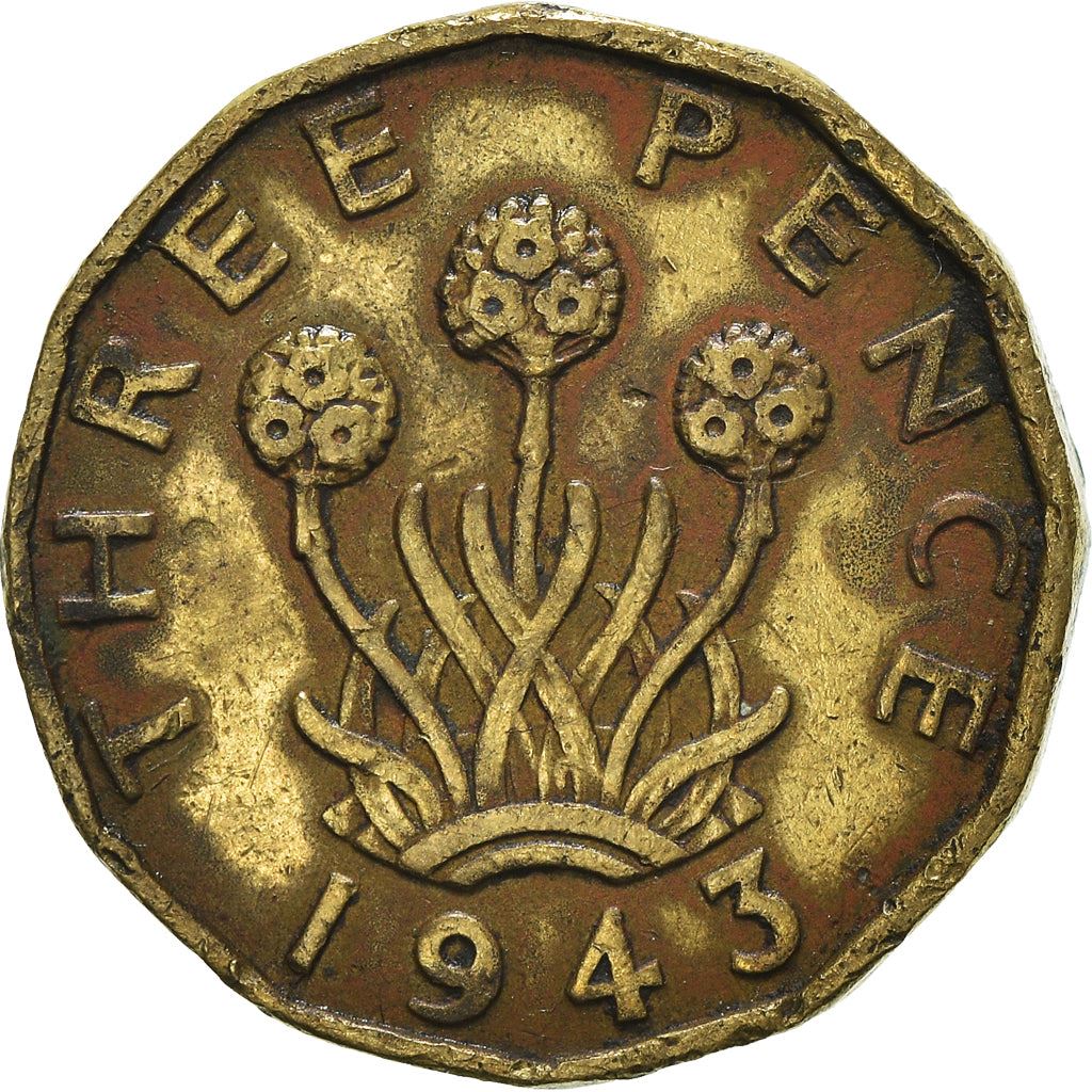 United Kingdom | 3 Pence Coin | George VI | KM:849 | 1937 - 1948