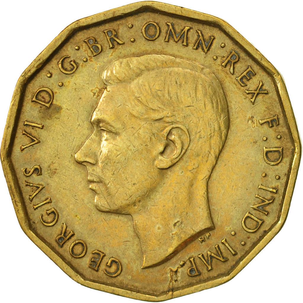 United Kingdom | 3 Pence Coin | George VI | KM:849 | 1937 - 1948