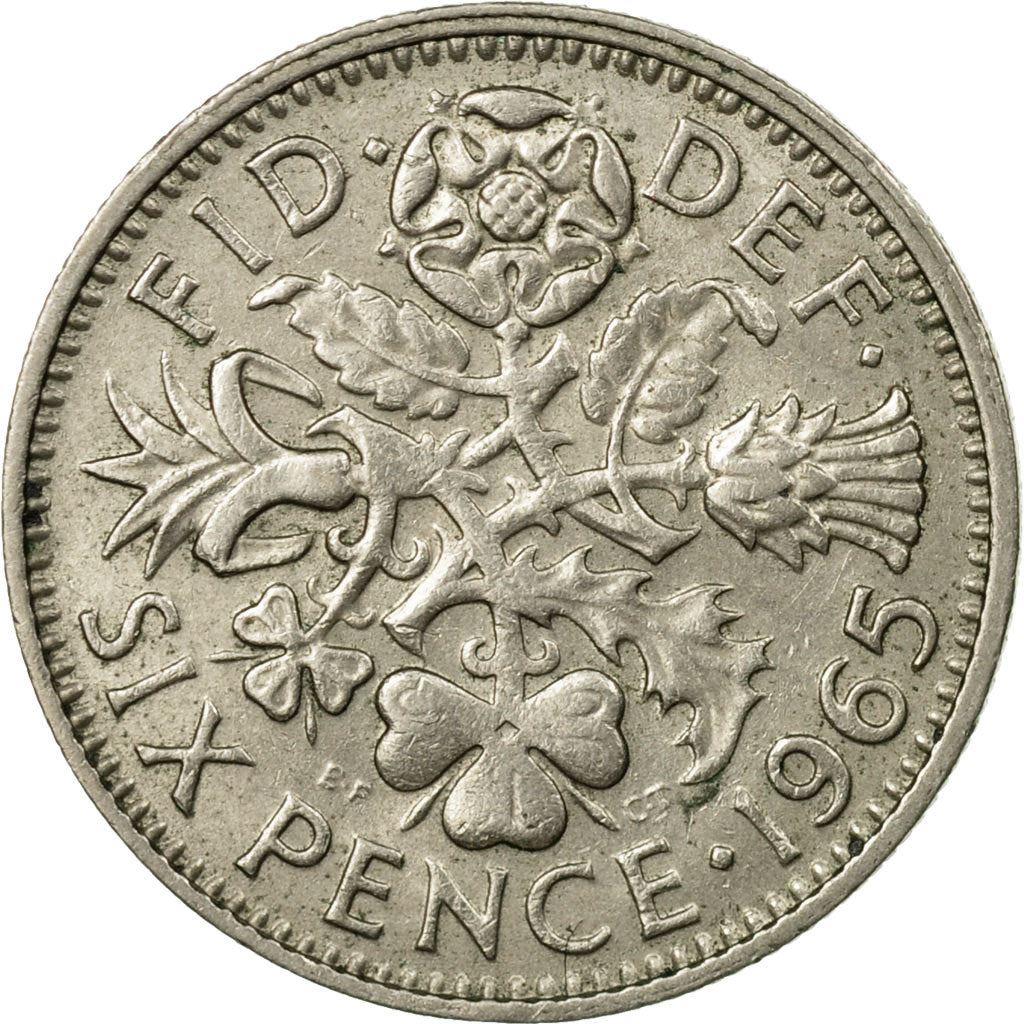 United Kingdom | 6 Pence Coin | Elizabeth II | KM:903 | 1954 - 1970