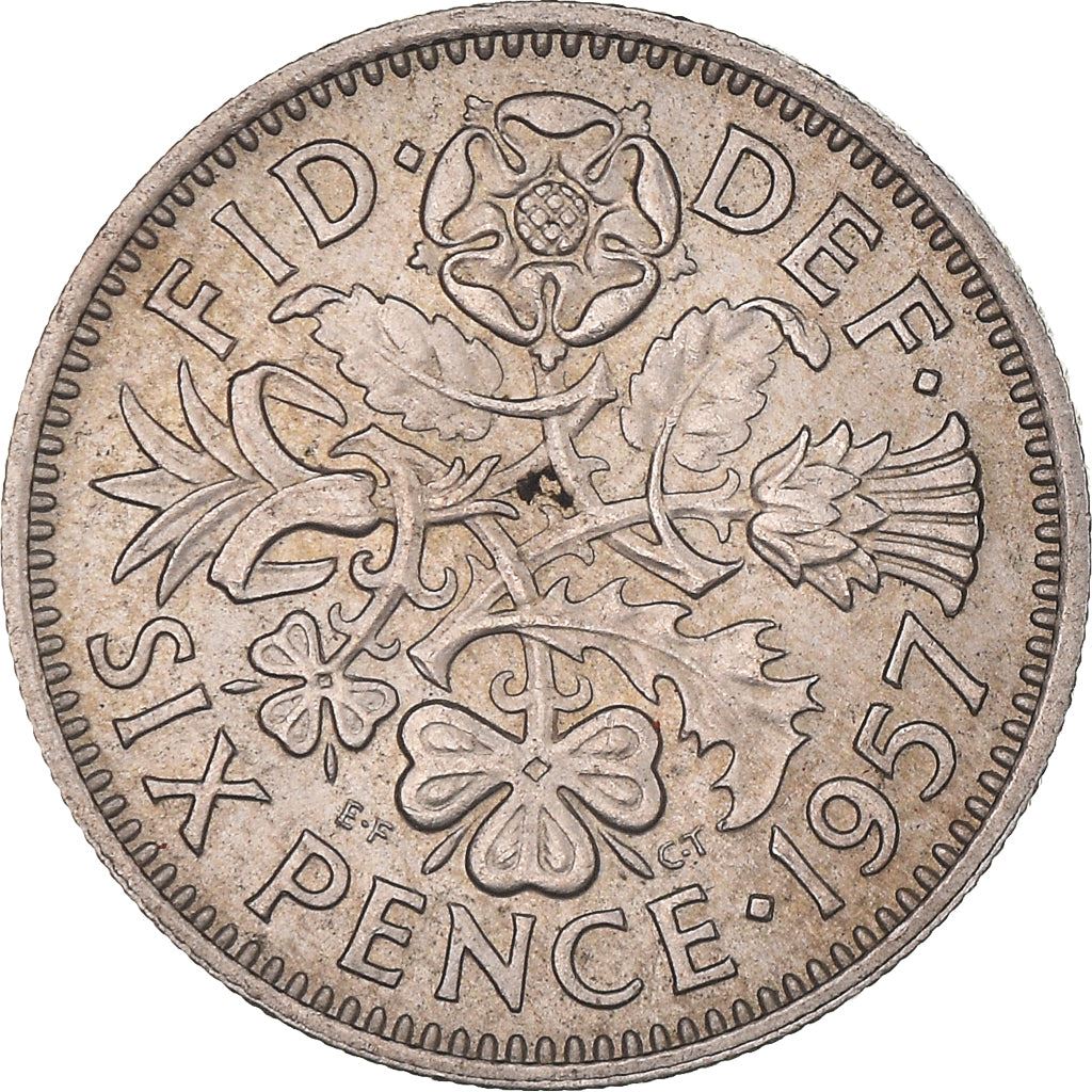 United Kingdom | 6 Pence Coin | Elizabeth II | KM:903 | 1954 - 1970