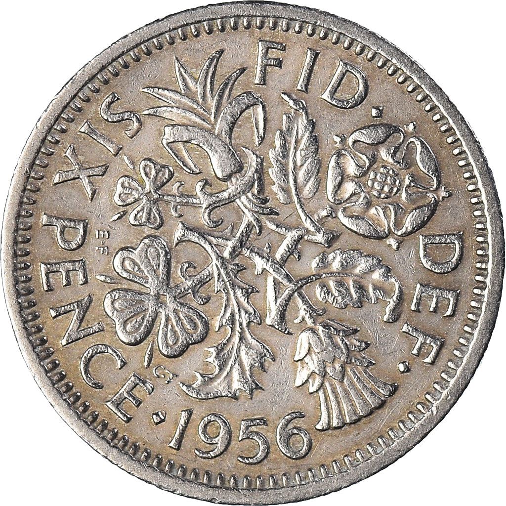 United Kingdom | 6 Pence Coin | Elizabeth II | KM:903 | 1954 - 1970