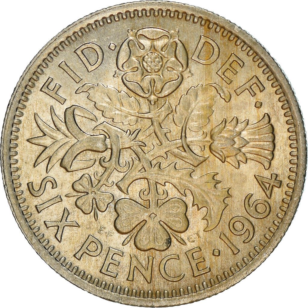 United Kingdom | 6 Pence Coin | Elizabeth II | KM:903 | 1954 - 1970