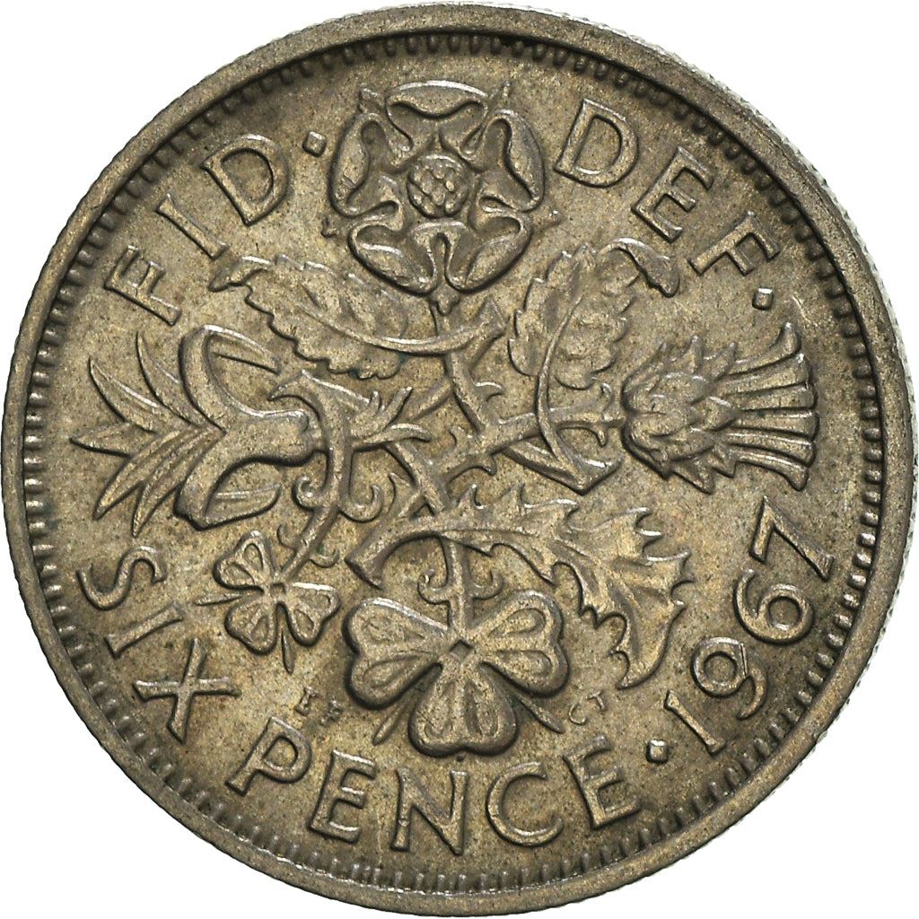 United Kingdom | 6 Pence Coin | Elizabeth II | KM:903 | 1954 - 1970
