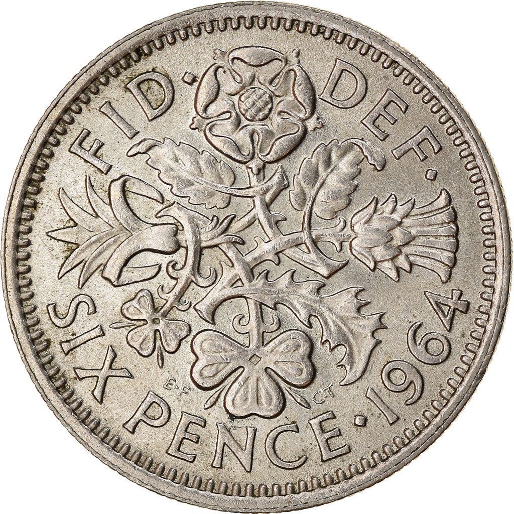 United Kingdom | 6 Pence Coin | Elizabeth II | KM:903 | 1954 - 1970