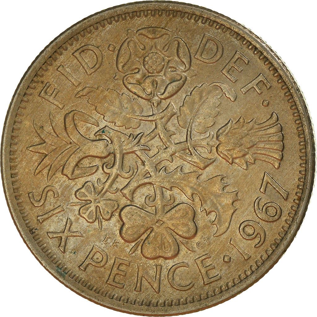 United Kingdom | 6 Pence Coin | Elizabeth II | KM:903 | 1954 - 1970