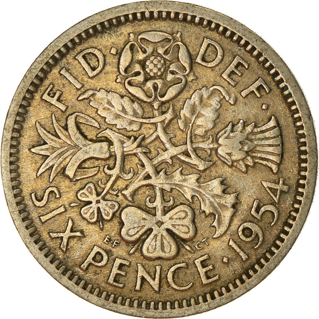 United Kingdom | 6 Pence Coin | Elizabeth II | KM:903 | 1954 - 1970