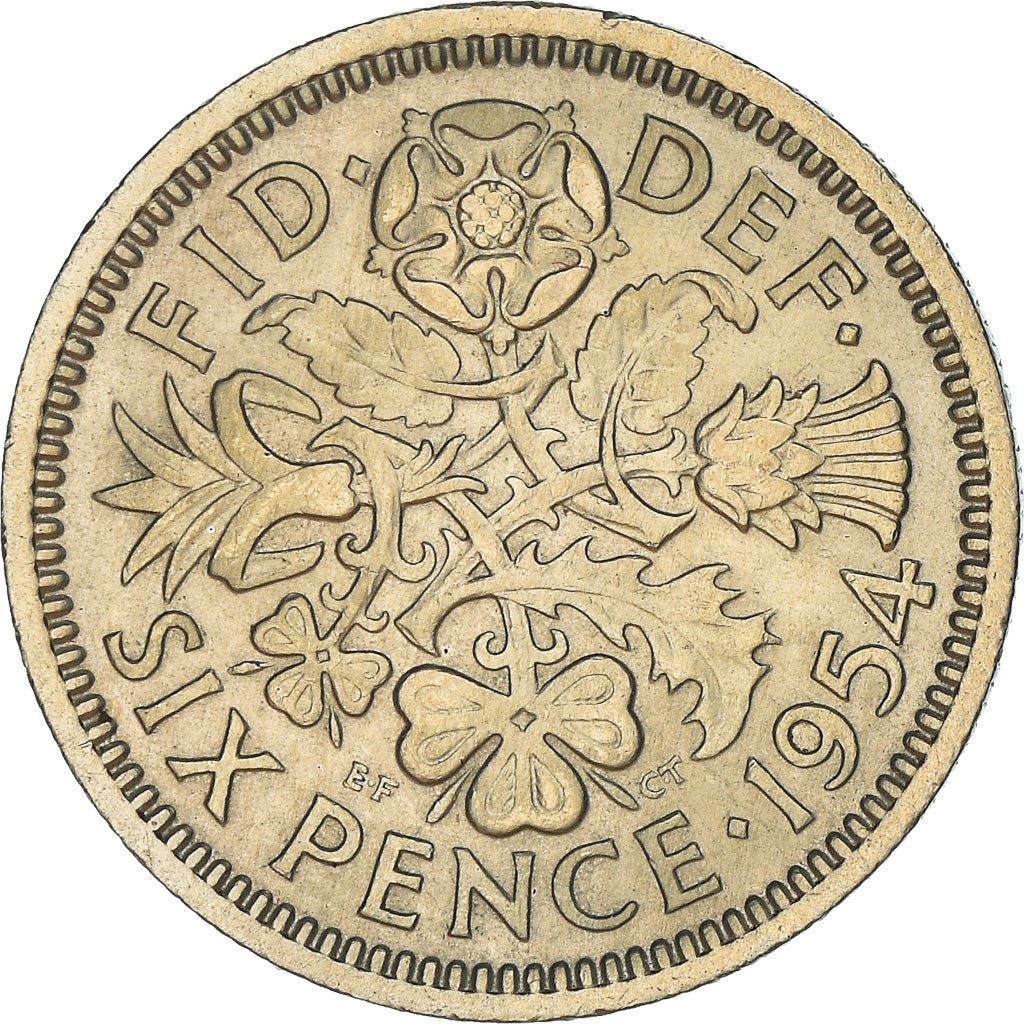 United Kingdom | 6 Pence Coin | Elizabeth II | KM:903 | 1954 - 1970