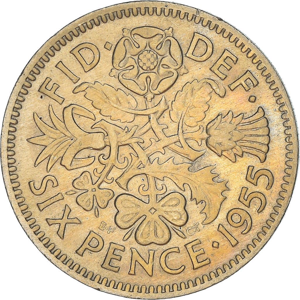 United Kingdom | 6 Pence Coin | Elizabeth II | KM:903 | 1954 - 1970