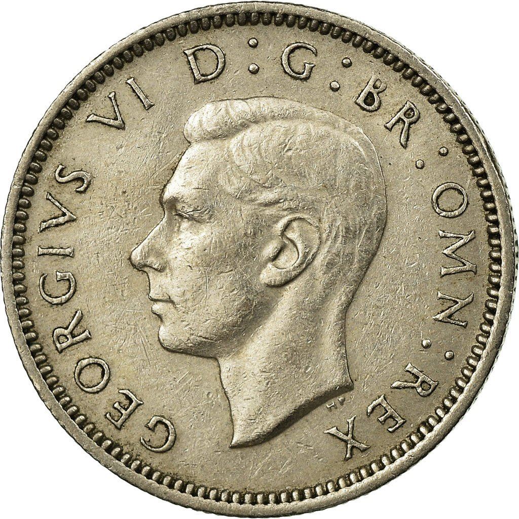 United Kingdom | 6 Pence Coin | George VI | KM:862 | 1947 - 1948