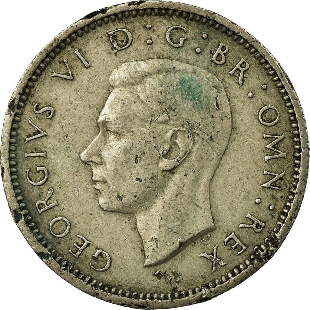 United Kingdom | 6 Pence Coin | George VI | KM:862 | 1947 - 1948