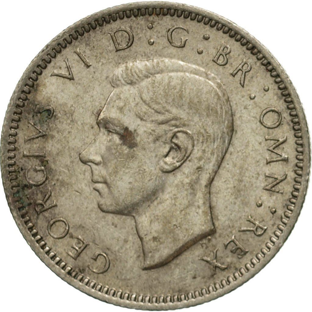 United Kingdom | 6 Pence Coin | George VI | KM:862 | 1947 - 1948