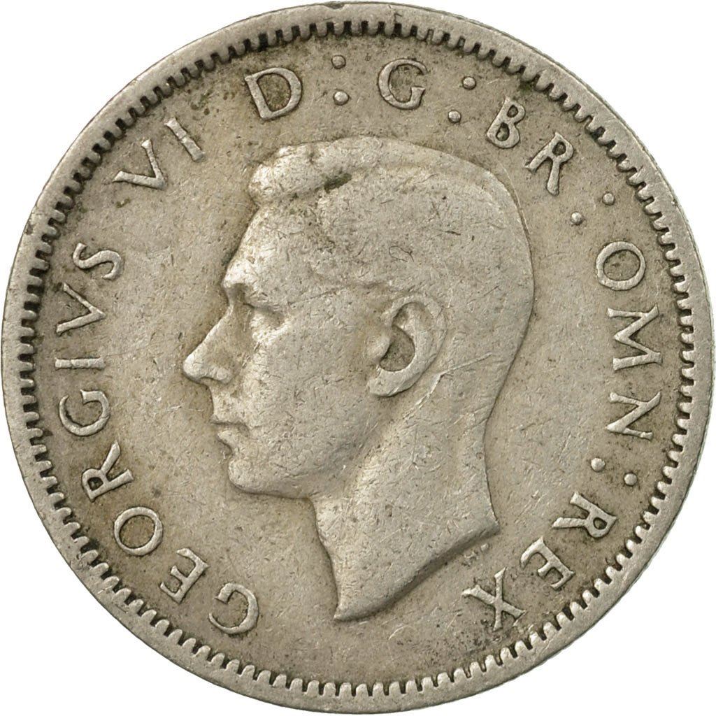 United Kingdom | 6 Pence Coin | George VI | KM:862 | 1947 - 1948