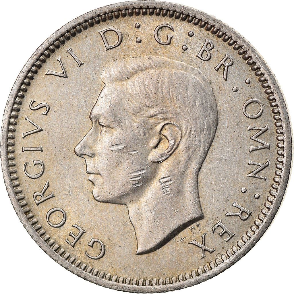 United Kingdom | 6 Pence Coin | George VI | KM:862 | 1947 - 1948