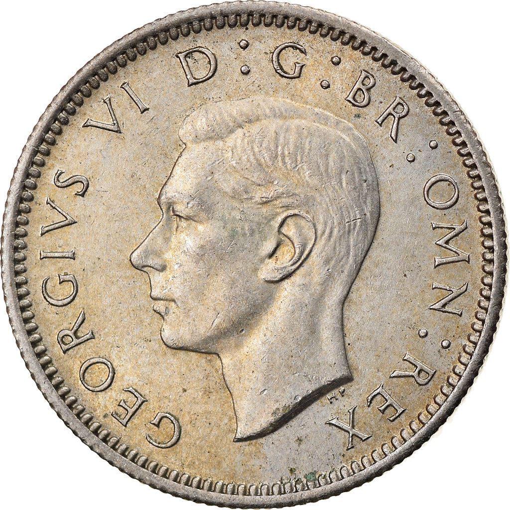United Kingdom | 6 Pence Coin | George VI | KM:862 | 1947 - 1948
