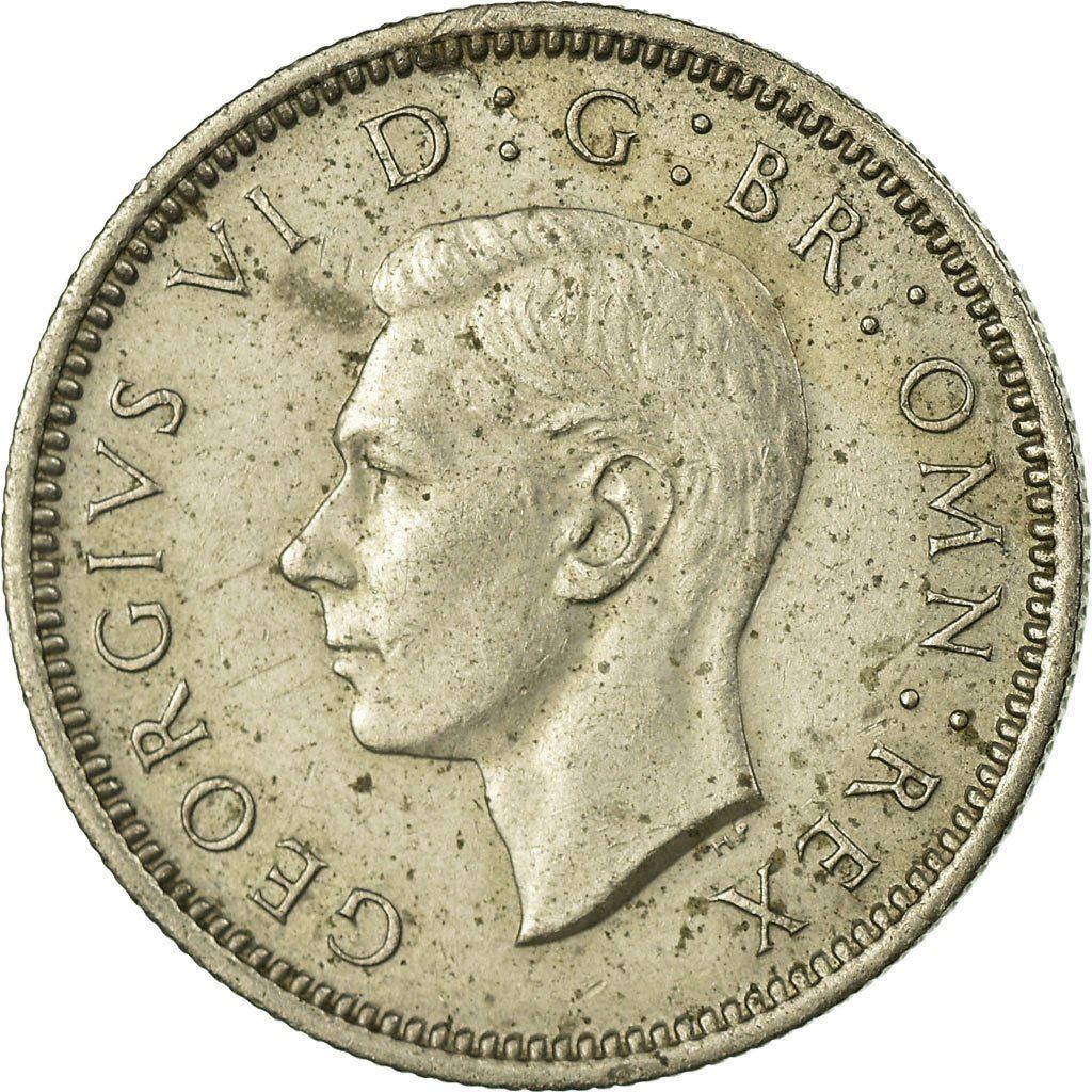 United Kingdom | 6 Pence Coin | George VI | KM:875 | 1949 - 1952
