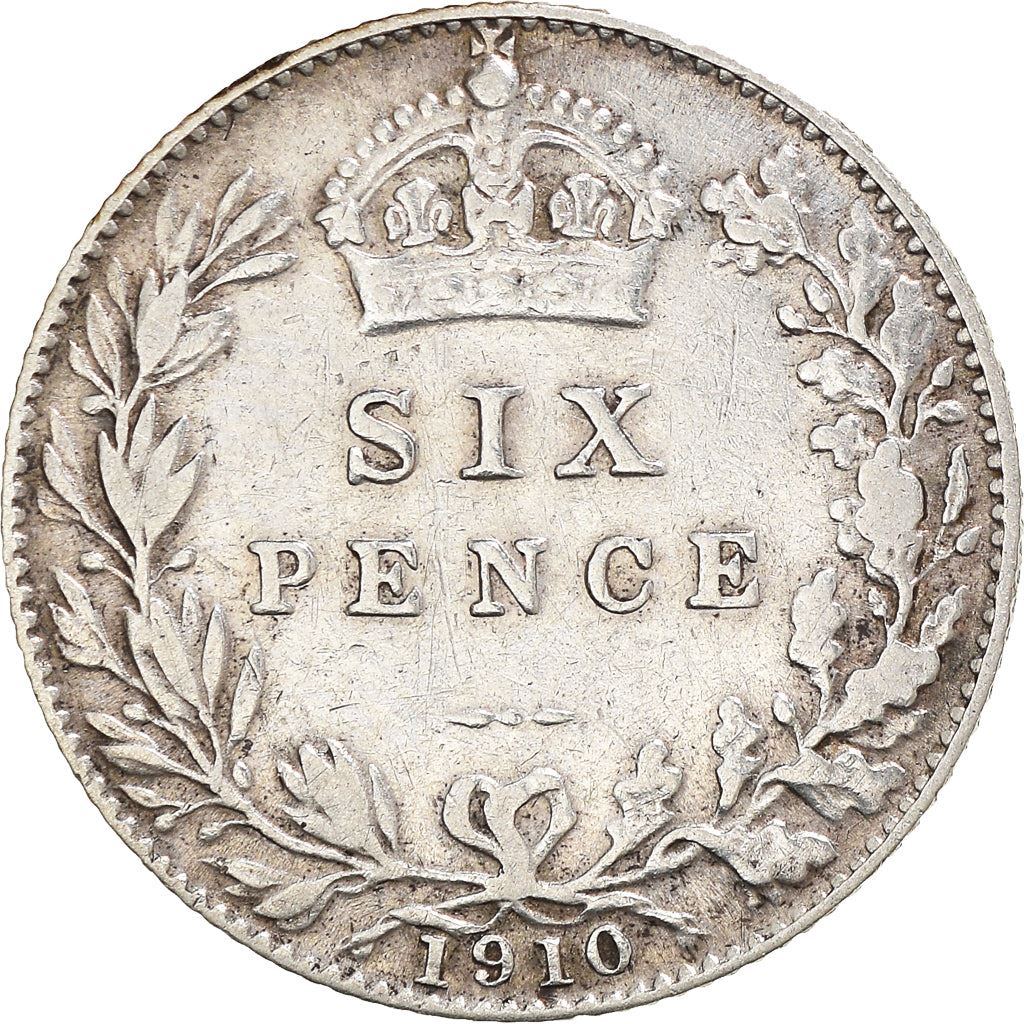 United Kingdom | British 6 Pence Coin | King Edward VII | Silver | KM799 | 1902 - 1910