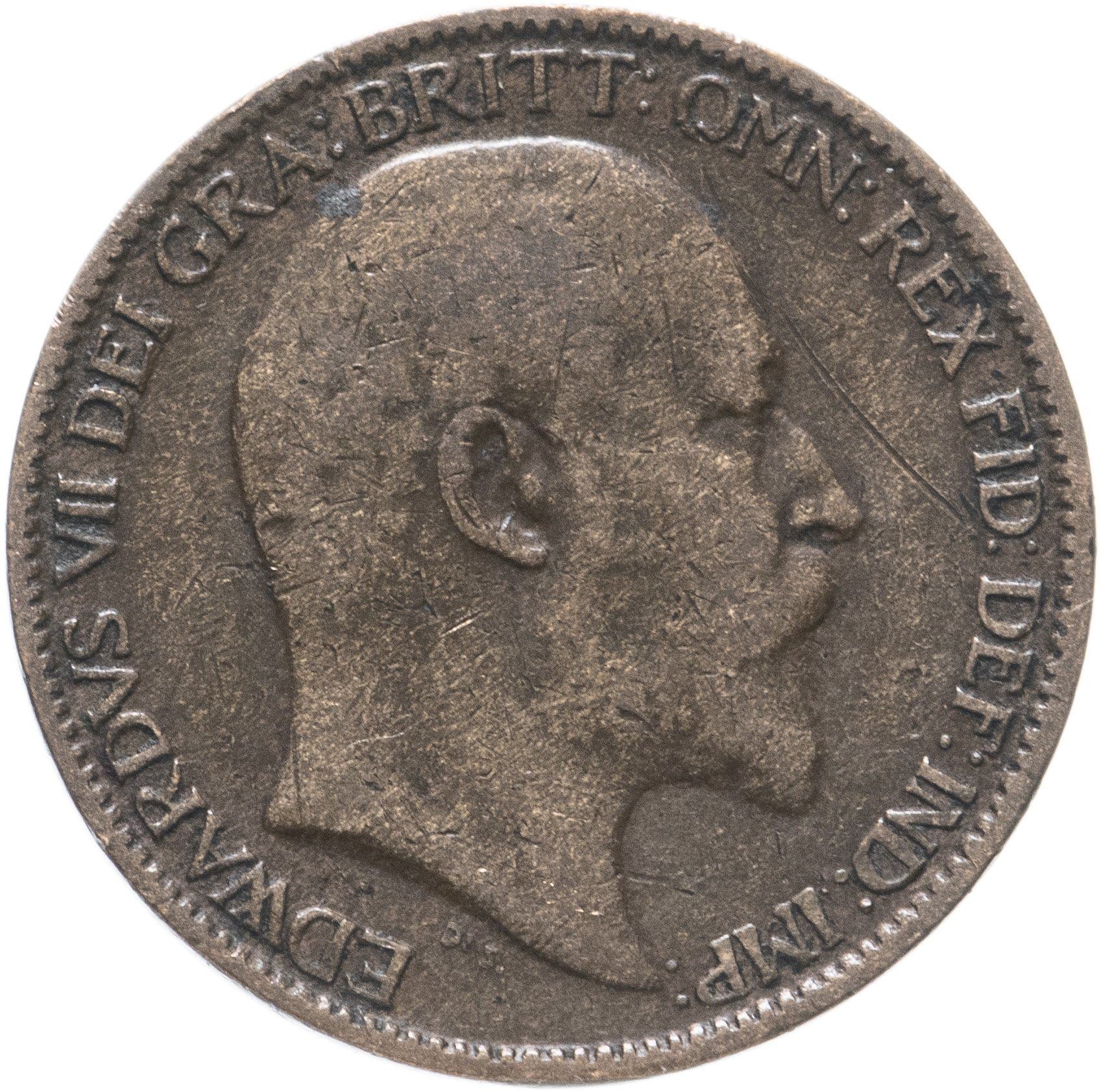 United Kingdom | 1 Farthing Coin | Edward VII | KM:792 | 1902 - 1910